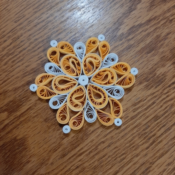 Handmade Paper Quilled Snowflake Ornaments - Picture 2 of 6